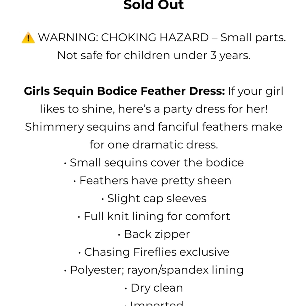 Chasing fireflies feather party dress 4 5 8 10 16 - Picture 9 of 17